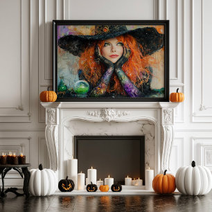 Vintage Witch Halloween Decoupage Tissue Paper