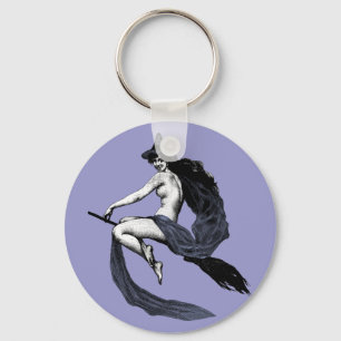 Vintage Witch Key Ring