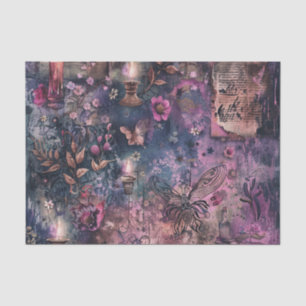 Vintage Witch light Magical Spellbound Decoupage Tissue Paper
