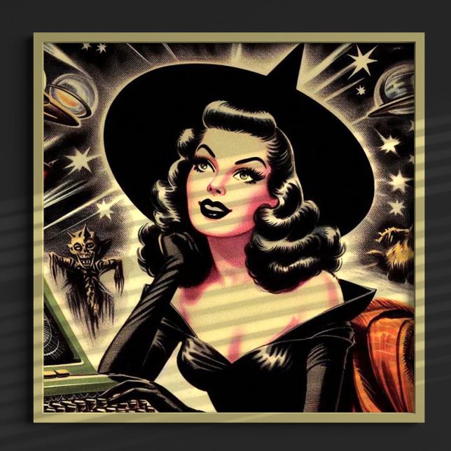 Vintage Witch Pin Up Poster (Creator Uploaded)