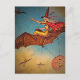 Vintage Witch Postcard