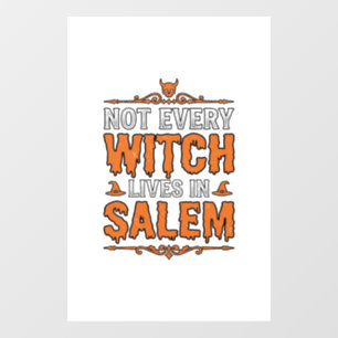 Vintage Witch Salem Halloween Typography Design_1
