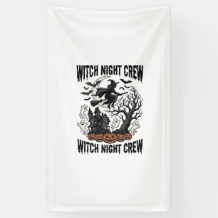 Vintage Witch Shirt Halloween Coven Night Graphic_ Banner