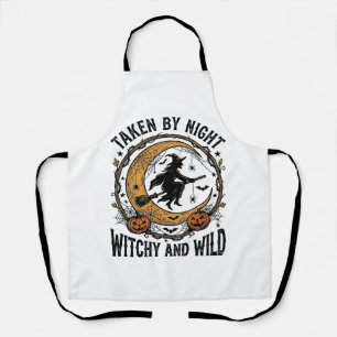 Vintage Witch Shirt Taken Witch Halloween Design_1 Apron