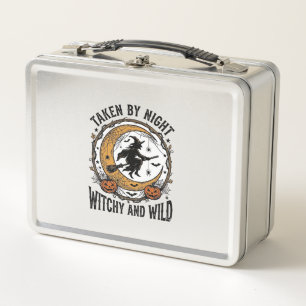 Vintage Witch Shirt Taken Witch Halloween Design_1 Metal Lunch Box