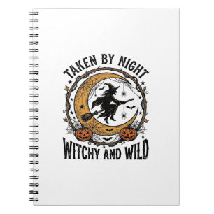 Vintage Witch Shirt Taken Witch Halloween Design_1 Notebook