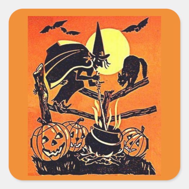 Vintage Witch Stickers (Front)