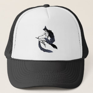 Vintage Witch Trucker Hat
