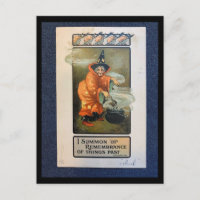 Vintage Witch with cauldron - Shakespeare quote