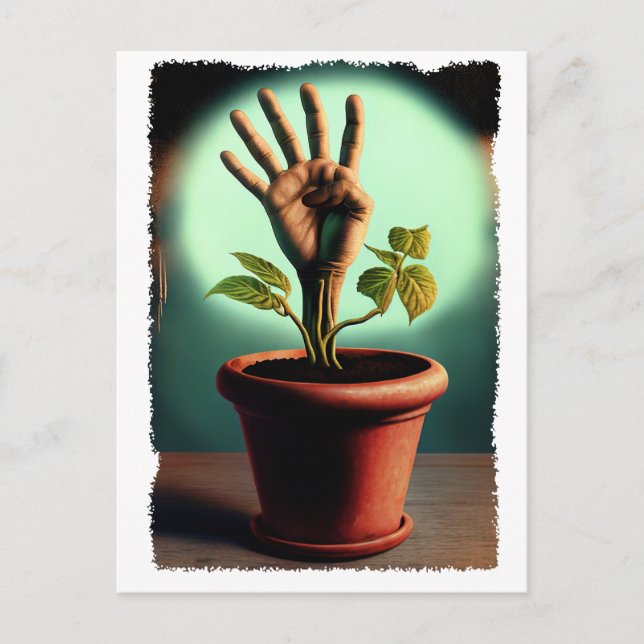 vintage witchcraft genetic engineering  postcard (Front)