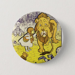 Vintage Wizard of Oz 1st Edition Print 6 Cm Round Badge