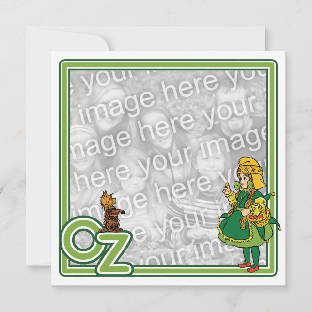 Vintage Wizard of Oz Baby Shower Party Invitation (Front)