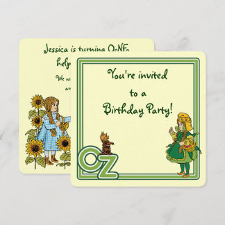 Vintage Wizard of Oz, Birthday Party Invitation