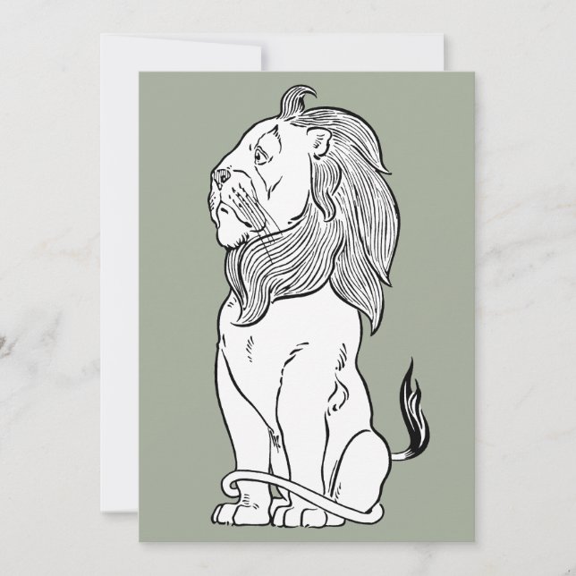 Vintage Wizard of Oz, Brave Cowardly Lion (Front)