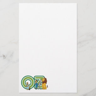 Vintage Wizard of Oz Characters and Text Letters Stationery