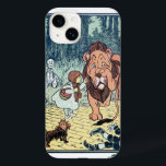 Vintage Wizard of Oz Characters, Yellow Brick Road Case-Mate iPhone 14 Case<br><div class="desc">Vintage illustration classic children's fairy tales image by William Wallace Denslow, from the Victorian Era story book The Wonderful Wizard of Oz by L. Frank Baum. Here the Cowardly Lion is crying after the young girl Dorothy has smacked him across his nose after the lion had picked up her pet...</div>