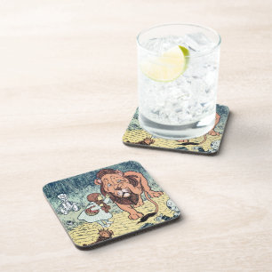 Vintage Wizard of Oz Characters, Yellow Brick Road Coaster