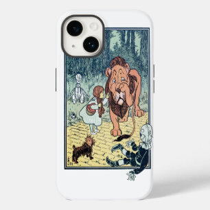 Vintage Wizard of Oz Characters, Yellow Brick Road iPhone 14 Case