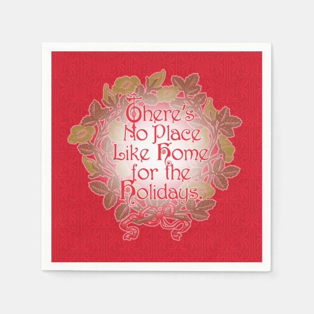 VINTAGE WIZARD OF OZ CHRISTMAS NAPKINS (Front)