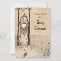 Vintage Wizard of Oz, Cowardly Lion Baby Shower