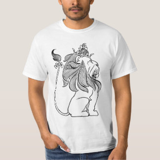 Vintage Wizard of Oz, Cowardly Lion with Crown T-Shirt