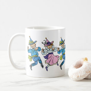 Vintage Wizard of Oz, Cute Dancing Munchkins! Coffee Mug