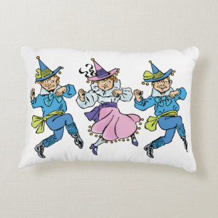 Vintage Wizard of Oz, Cute Dancing Munchkins! Decorative Cushion