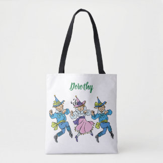 Vintage Wizard of Oz, Cute Dancing Munchkins! Tote Bag