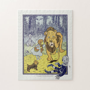 Vintage Wizard of Oz Dorothy and Cowardly Lion Jigsaw Puzzle