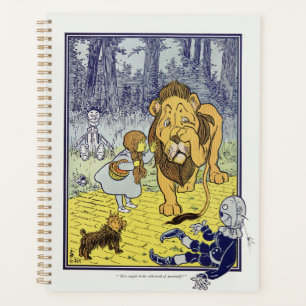 Vintage Wizard of Oz Dorothy and Cowardly Lion Planner