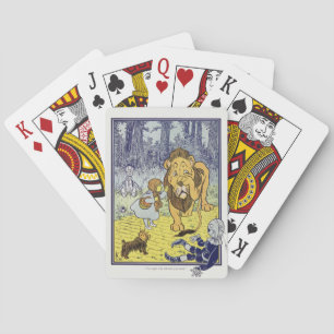 Vintage Wizard of Oz Dorothy and Cowardly Lion Playing Cards