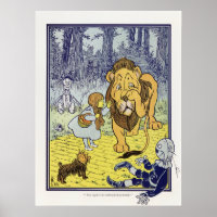 Vintage Wizard of Oz Dorothy and Cowardly Lion