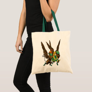 Vintage Wizard of Oz, Dorothy, Evil Flying Monkeys Tote Bag