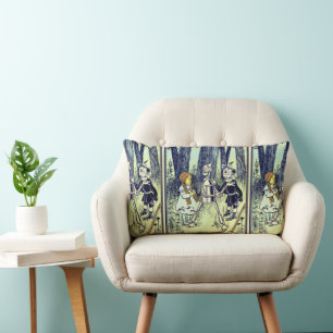 Vintage Wizard of Oz, Dorothy Meets the Tinman Lumbar Cushion