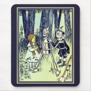Vintage Wizard of Oz, Dorothy Meets the Tinman Mouse Pad