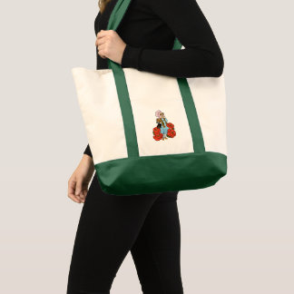 Vintage Wizard of Oz, Dorothy, Red Poppy Flowers Tote Bag