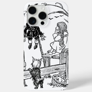 Vintage Wizard of Oz, Dorothy Toto Meet Scarecrow iPhone 15 Pro Max Case