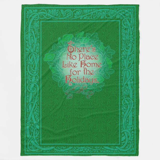 Vintage Wizard of Oz Fleece Christmas Blanket (Front)
