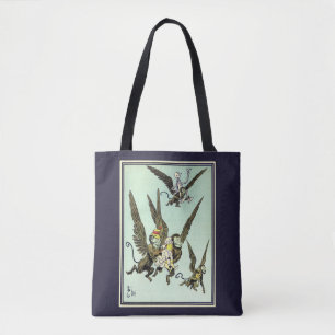 Vintage Wizard of Oz, Flying Monkeys with Dorothy Tote Bag
