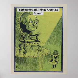 Vintage Wizard Of Oz poster with Dorothy and Oz