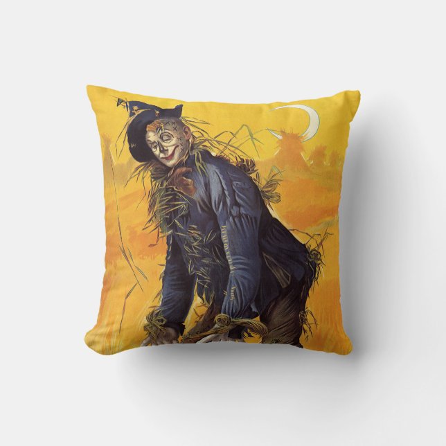 Vintage Wizard of Oz Scarecrow Cushion (Front)