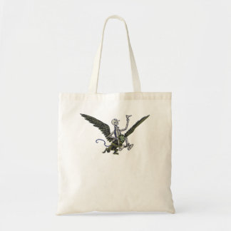 Vintage Wizard Of Oz T - Tin Man Tee OZ Flying Mon Tote Bag