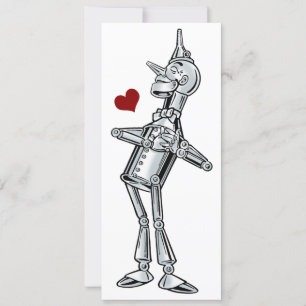 Vintage Wizard of Oz, Tinman Heart Birthday Party Invitation
