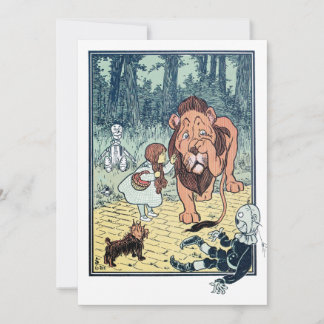 Vintage Wizard of Oz Yellow Brick Road Invitation