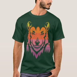 Vintage Wolf Headphones T-Shirt