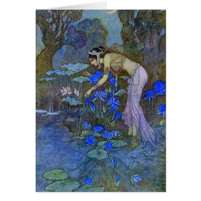 Vintage - Woman at the Pond, (Front)