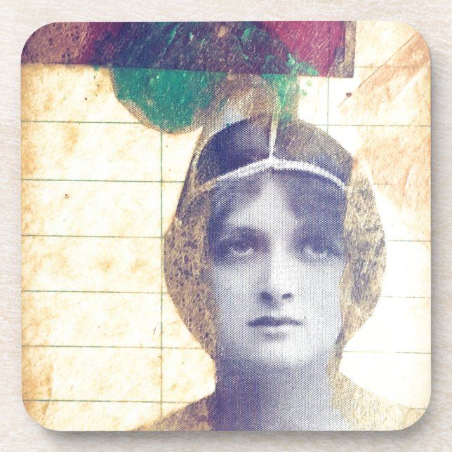 Vintage Woman Coaster (Front)