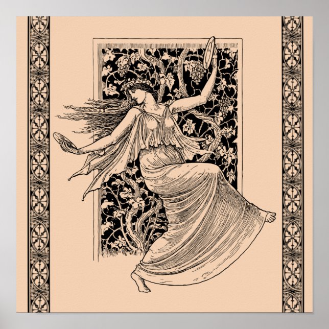 Vintage Woman Dancing Poster (Front)