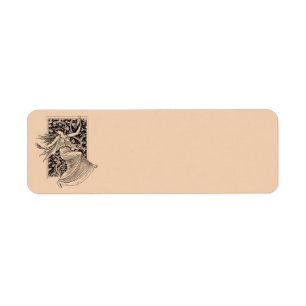 Vintage Woman Dancing Return Address Label
