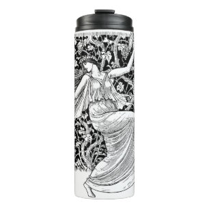 Vintage Woman Dancing Thermal Tumbler